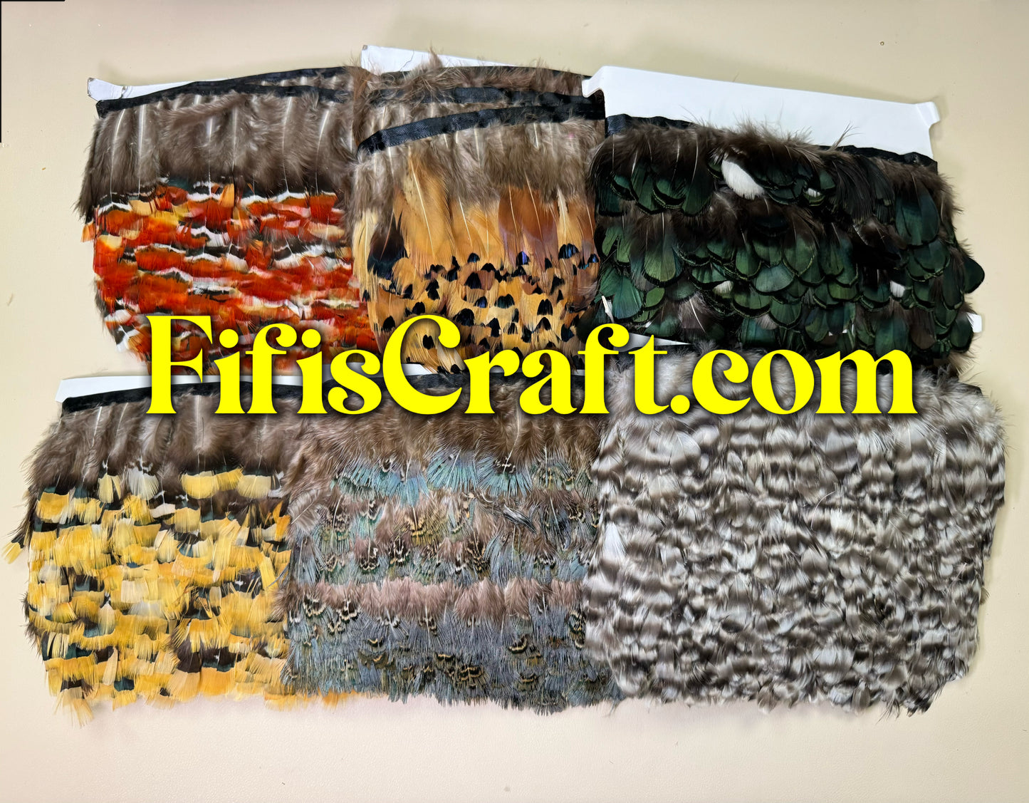 (Copy) 1 yard of wild bird feathers trim