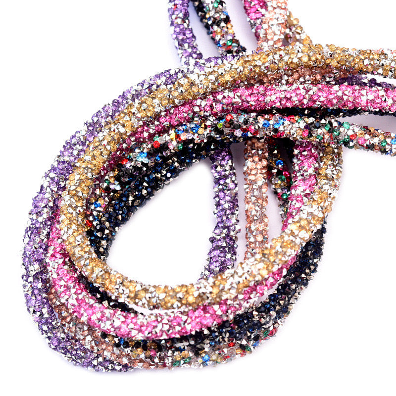 Copy of 8mm Glitter tube, glitter rope by yard