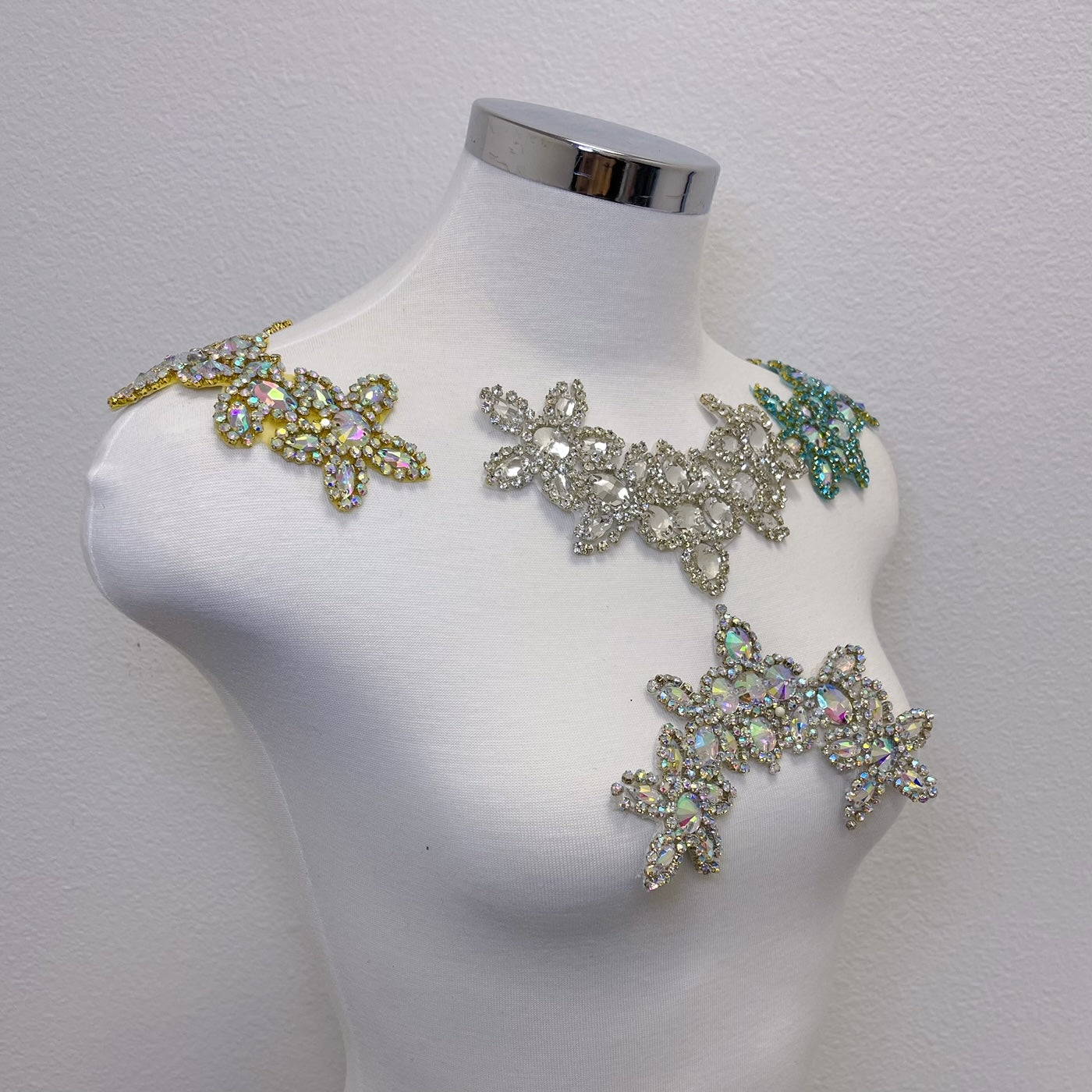 Rhinestone Patch, rhinestone applique for bridal dress, evening dress and decoration