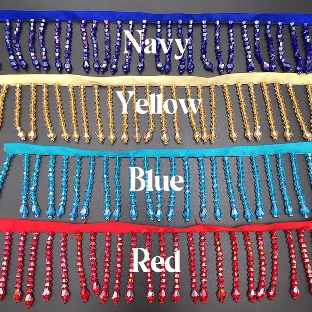 Dangling Rhinestone trim by yard