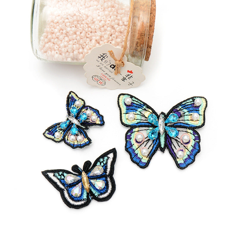 Butterfly patches in 3 sizes