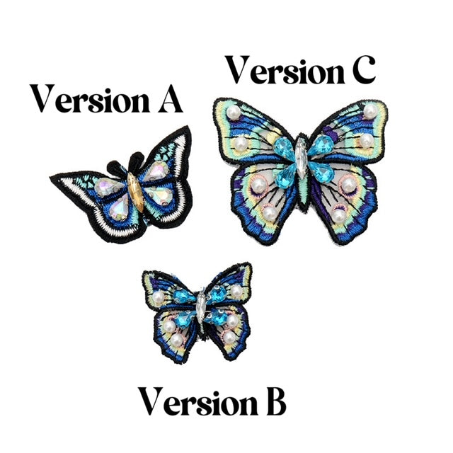 Butterfly patches in 3 sizes