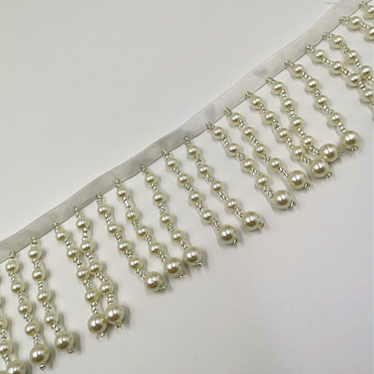 Dangling Pearl trim by yard.