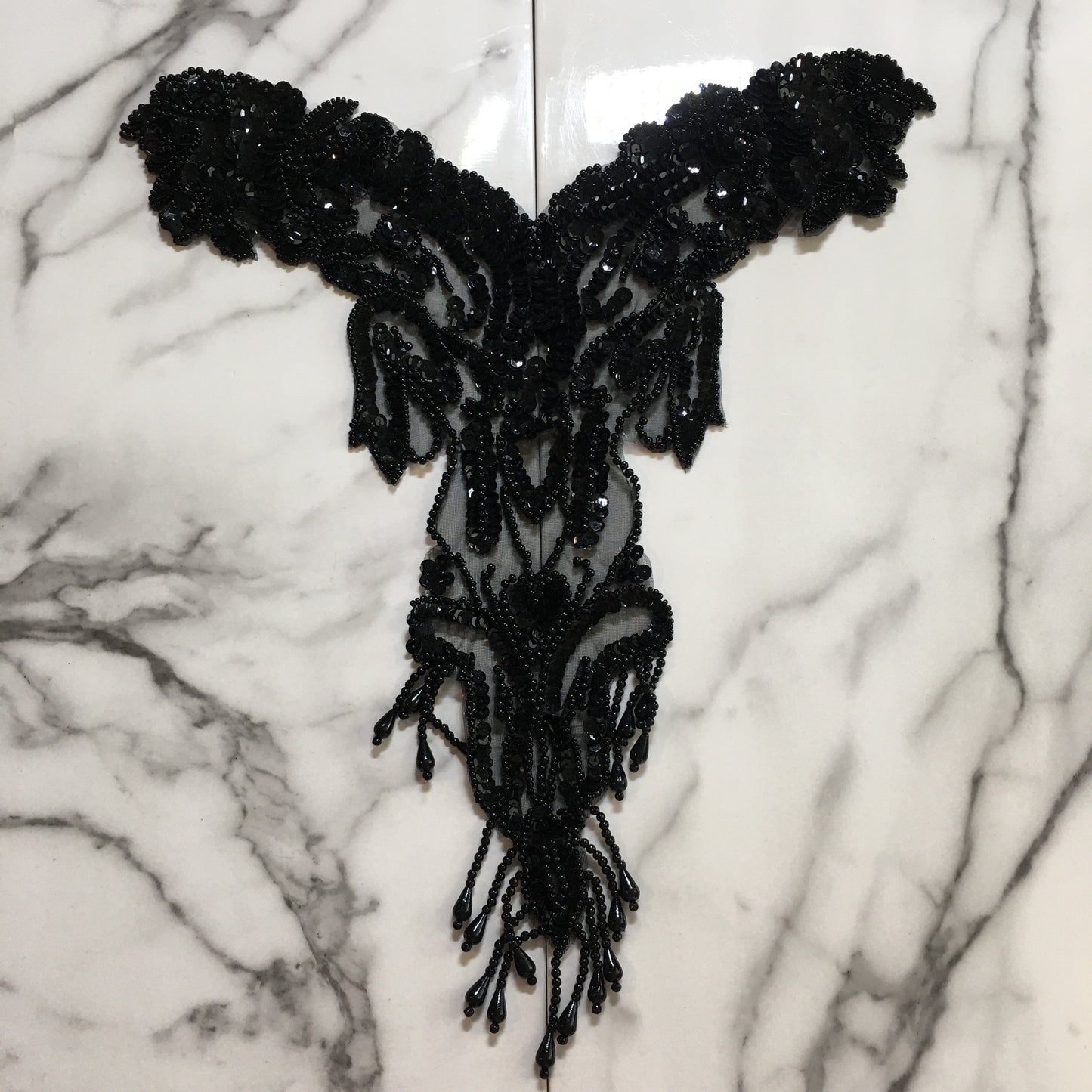 Medium size Beaded appliqué