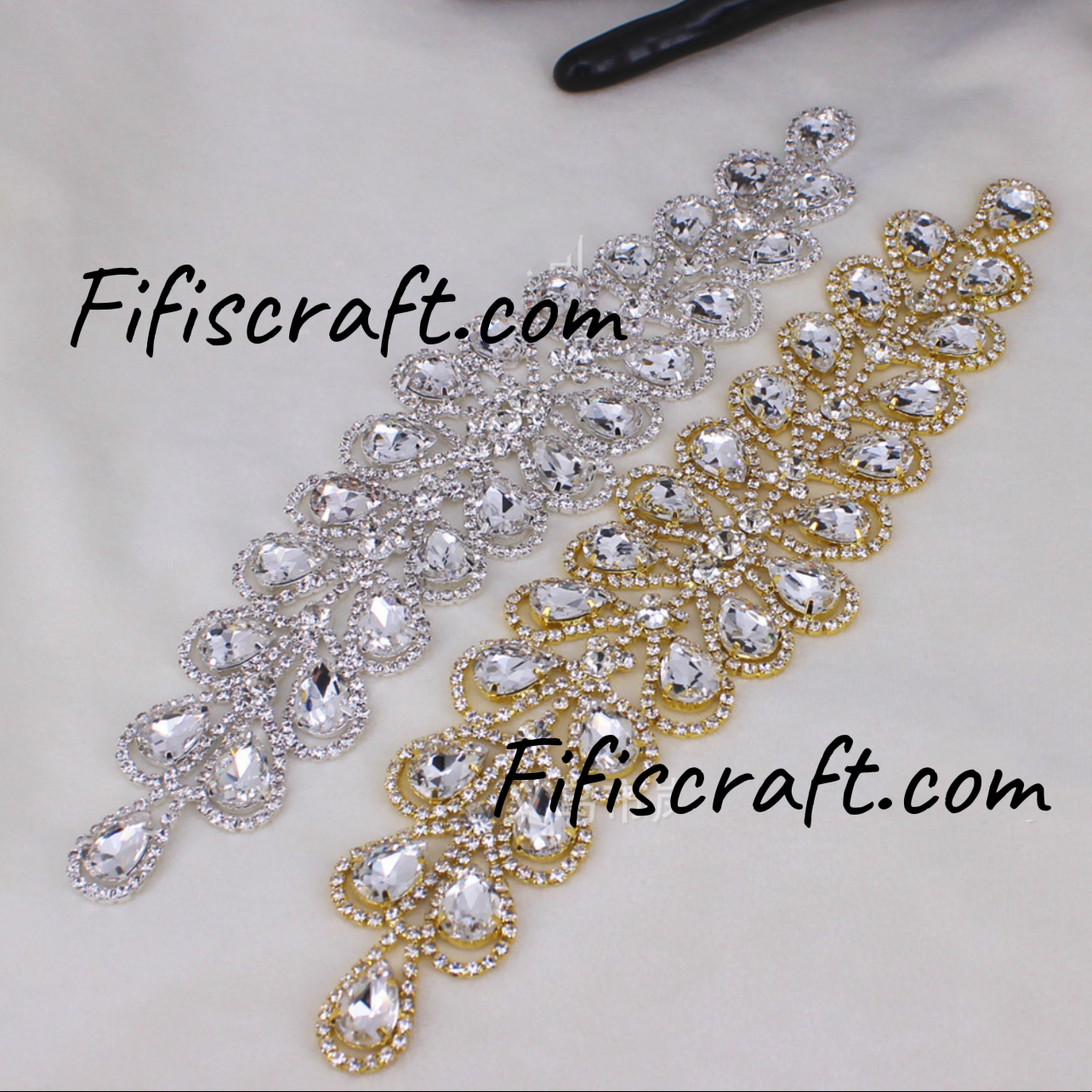 rhinestone appliqué, bridal rhinestone, rhinestone flower