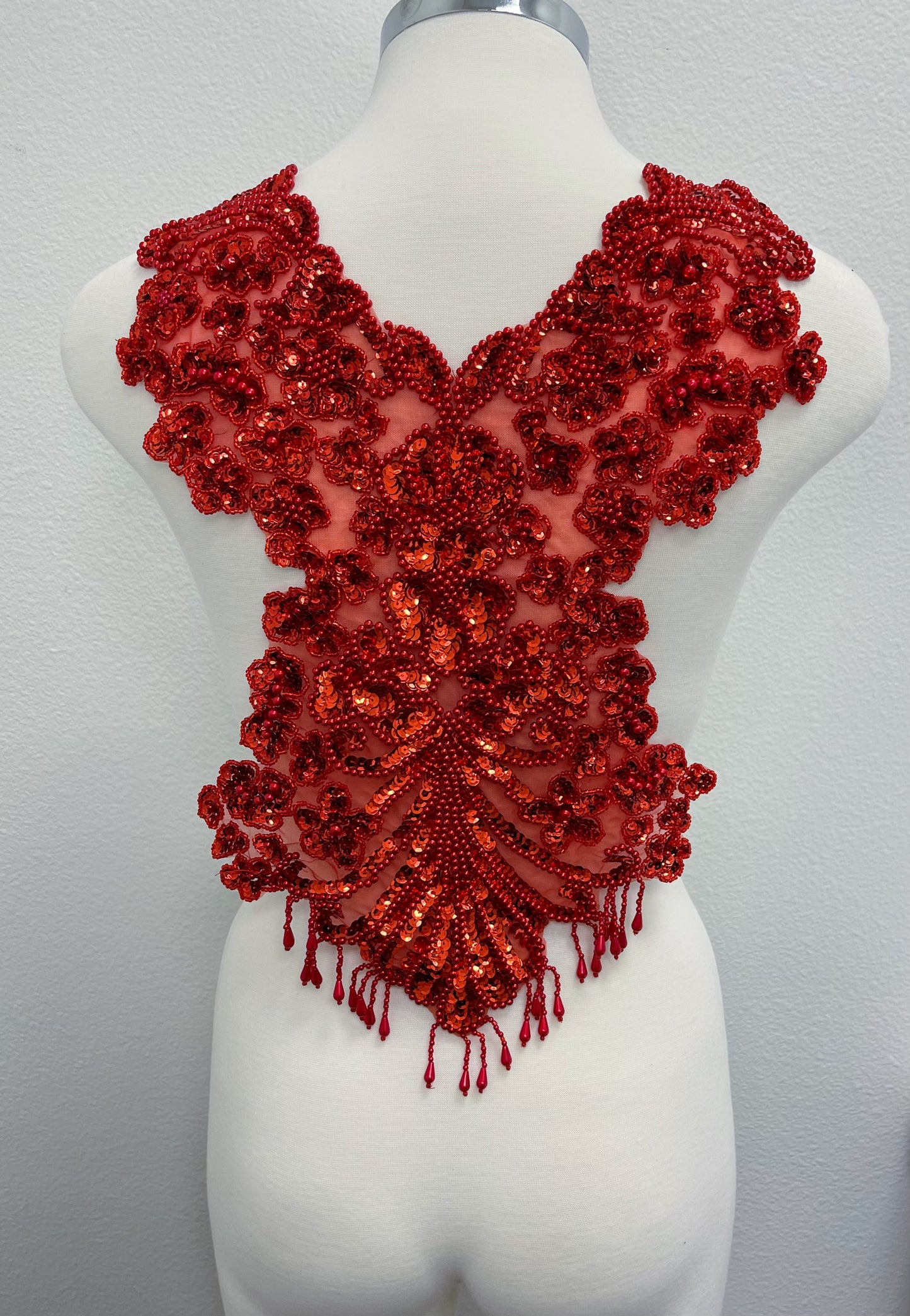 Large size Beaded appliqué