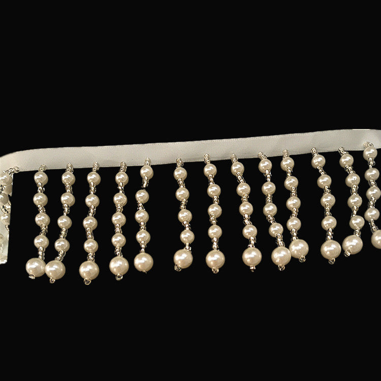 Dangling Pearl trim by yard.