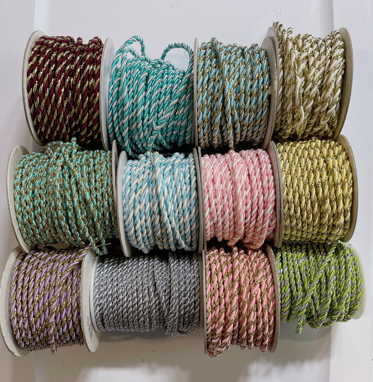 Braided trim with two tones by yard