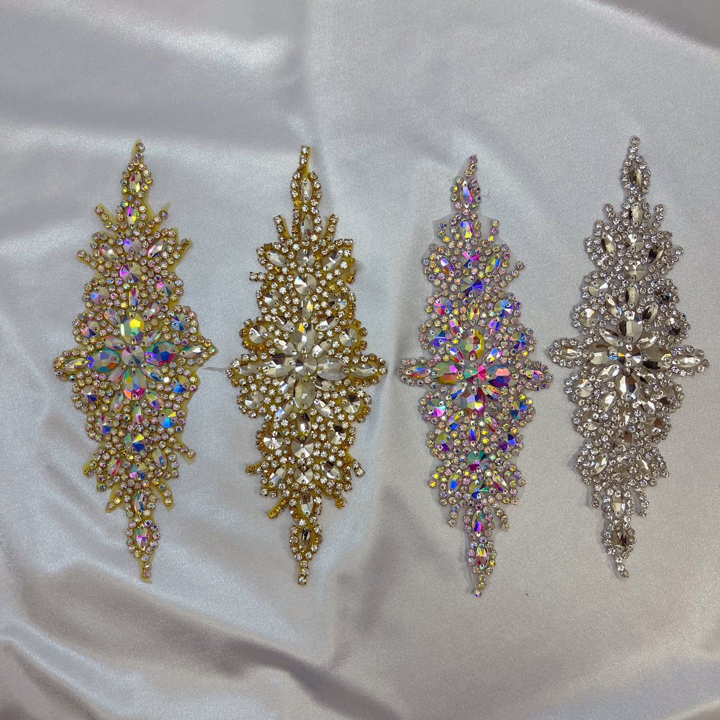 Rhinestone Patch, rhinestone applique for bridal dress, evening dress and decoration