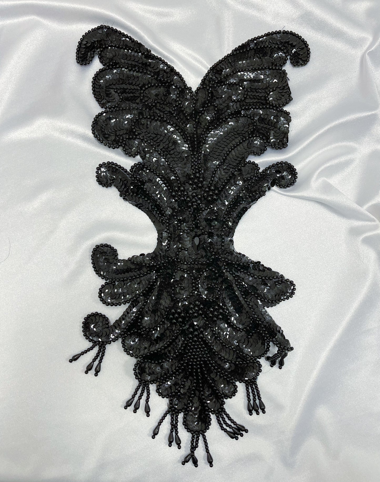 Large size Beaded appliqué