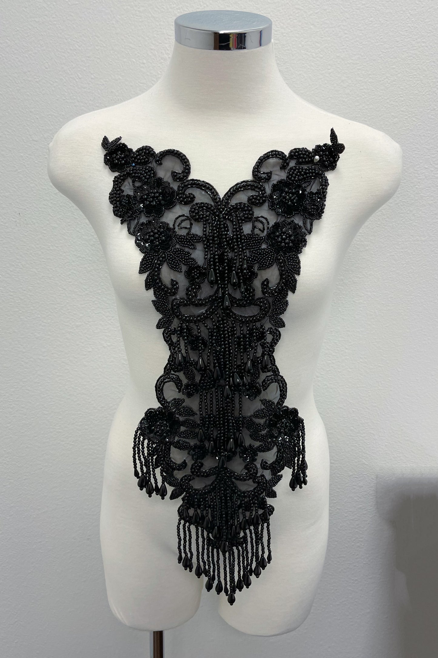 Large size Beaded appliqué