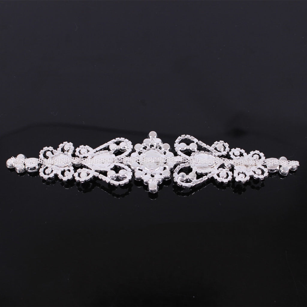 rhinestone appliqué, bridal rhinestone, rhinestone flower