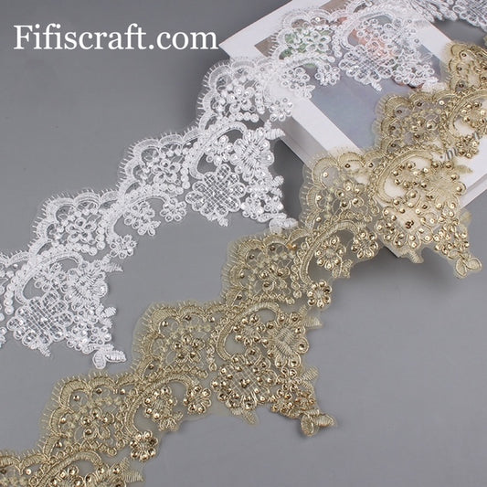 Large Scallop embroidery lace