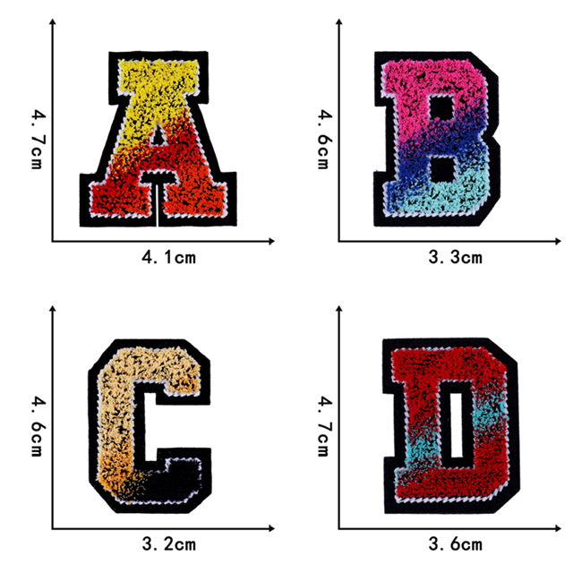 Embroidered Glitter Rainbow Vinyl Name Patch – Cee Bee Stitches