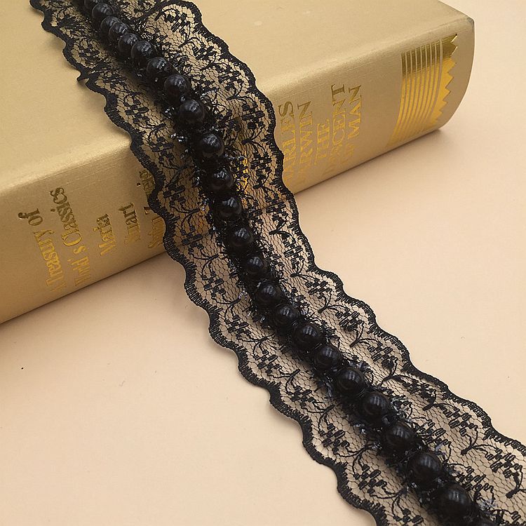 Pearl lace trim by yards