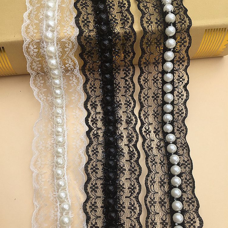 Pearl lace trim by yards