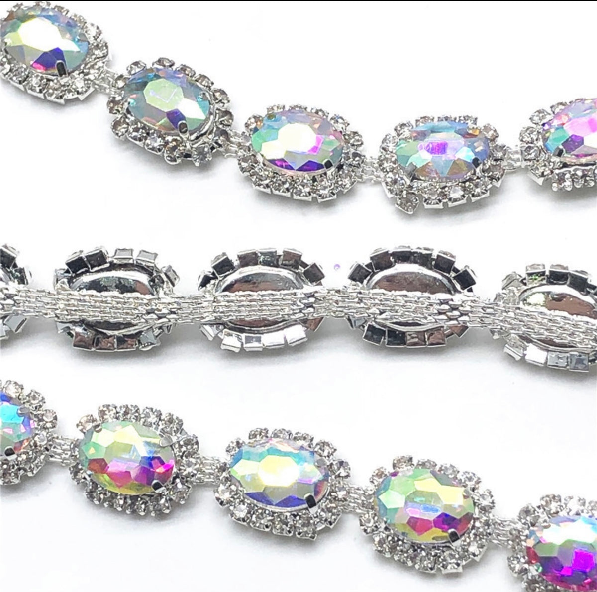 Elasticated Rhinestone Trim rhinestone trim by yard – Fifi's Craft