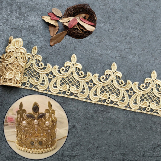 Gold embroidered trim ,9 cm/3.5 inches wide