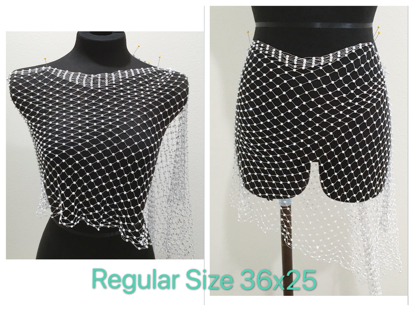 3 size Elastic Mesh, Stretchy Rhinestone Fishnet by yard