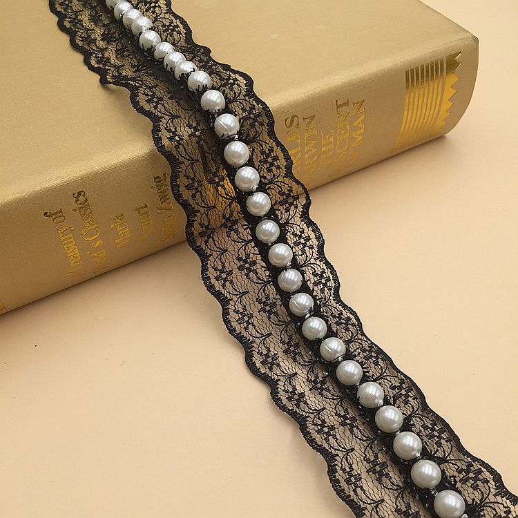 Pearl lace trim by yards