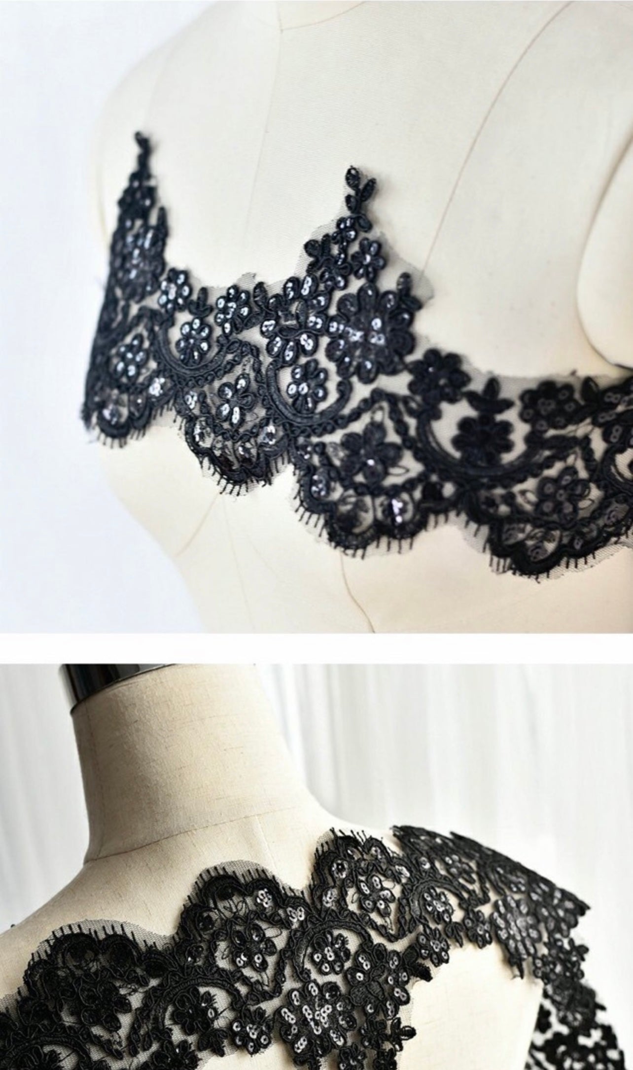 Large size embroidered lace trim