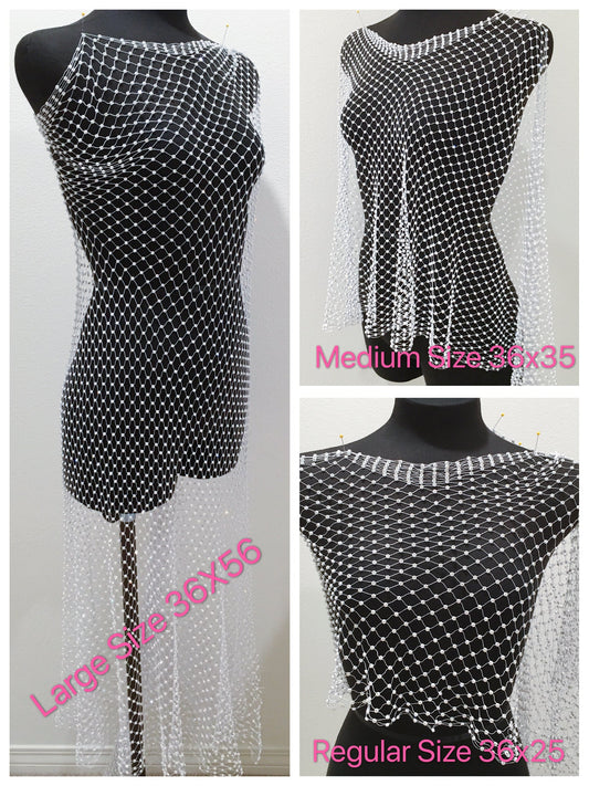 Large size Elastic Mesh, Stretchy  Rhinestone Fishnet by yard