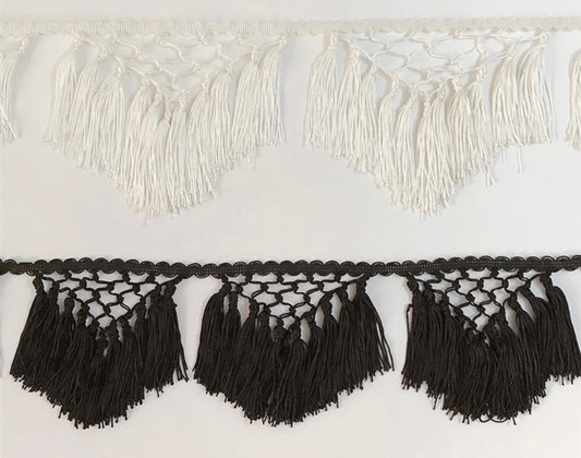 Dangling tassel fringe trim by yard