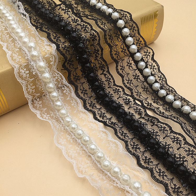 Pearl lace trim by yards